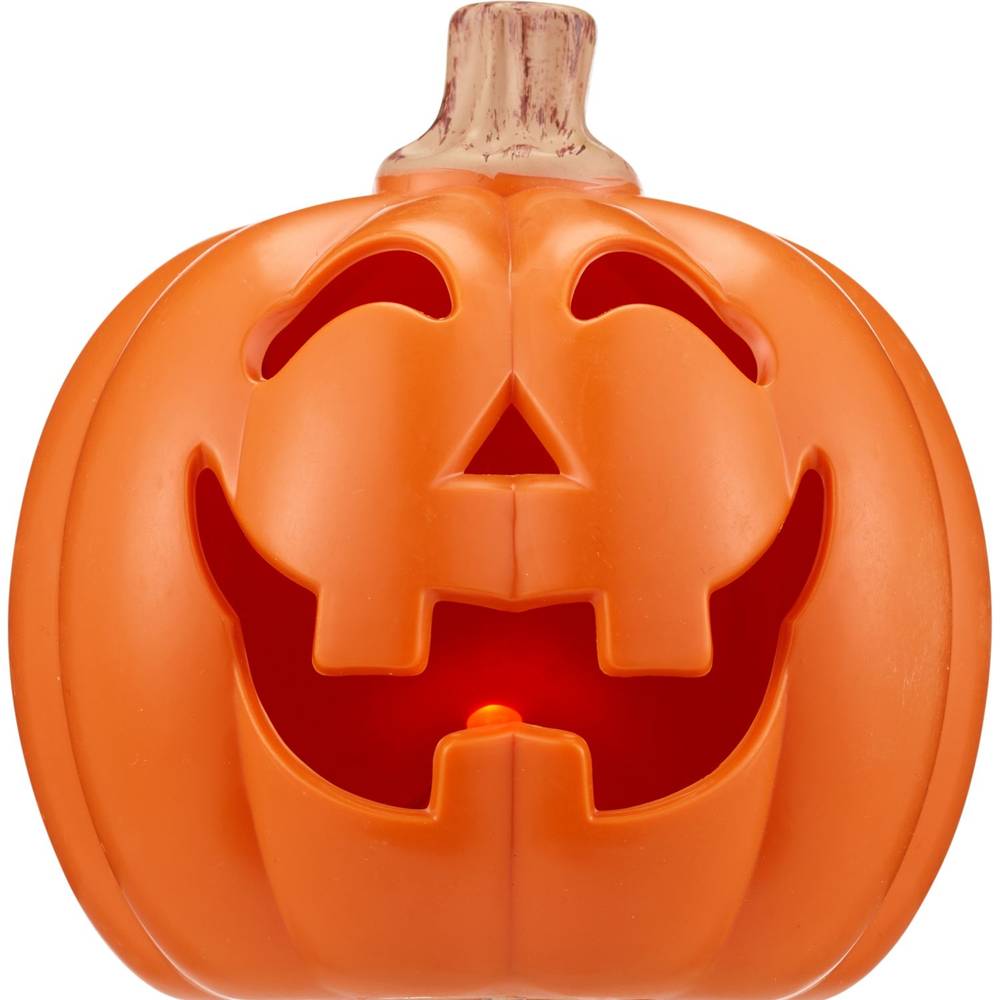 Spooky Village Mini Light-Up Pumpkin