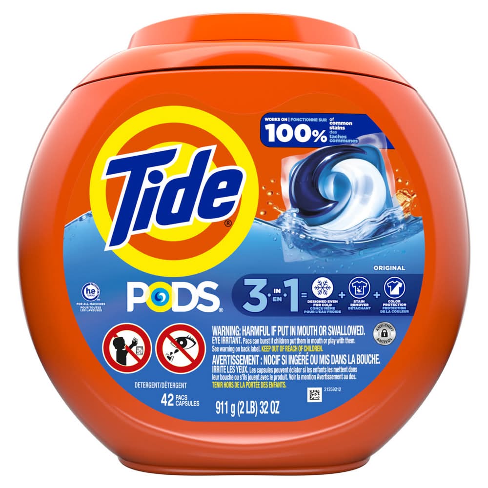 Tide PODS Laundry Detergent Pacs, Original Scent