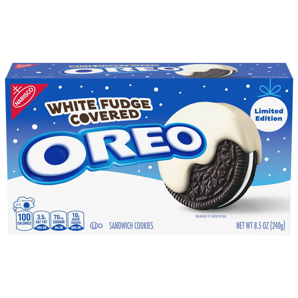 Oreo White Fudge Covered Sandwich Cookies (8.5 oz)