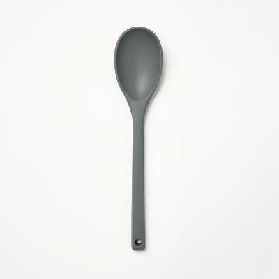 Figmint Silicone Solid Spoon, Dark Gray