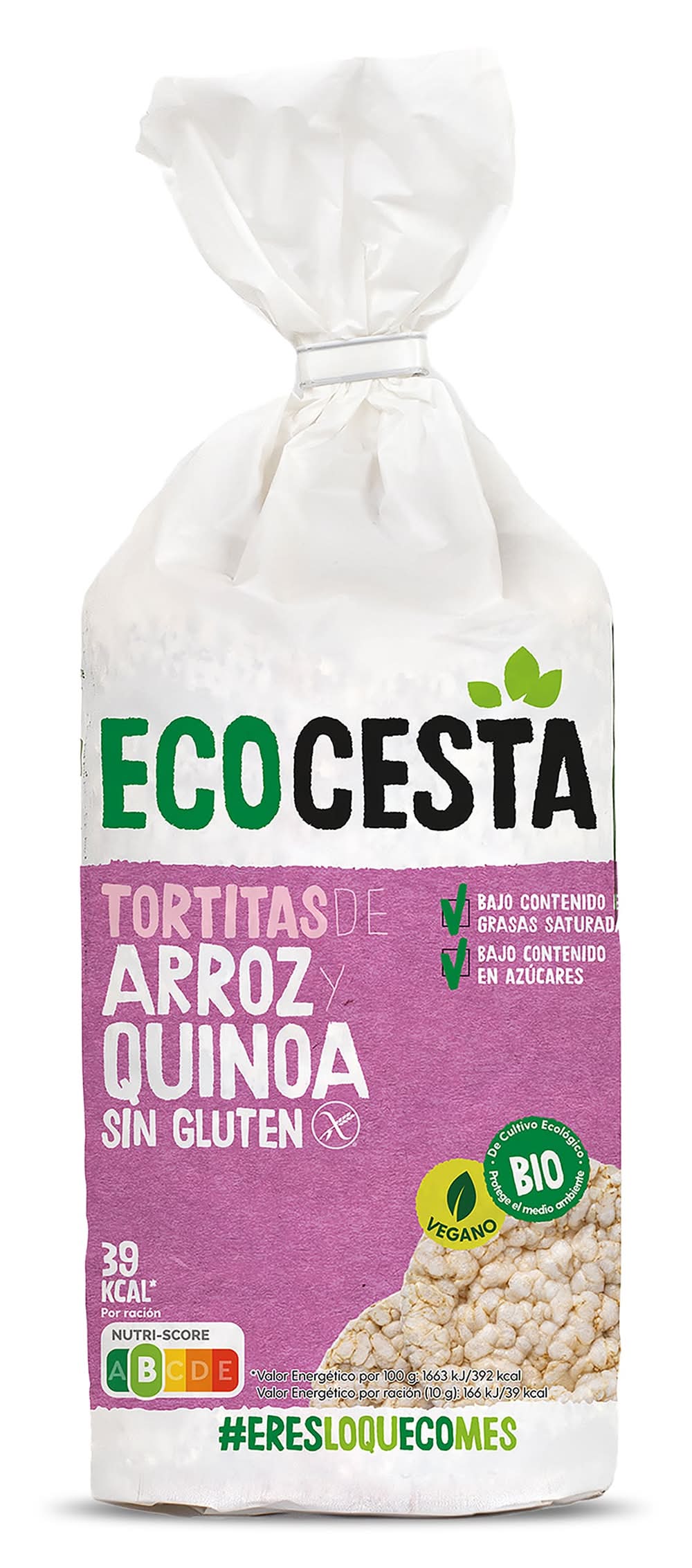 Tortitas De Arroz Y Quinoa Ecocesta Bolsa 120 G