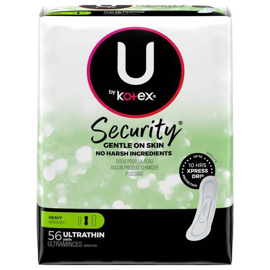 U By Kotex Heavy Ultra Thin Pads (56 ct)