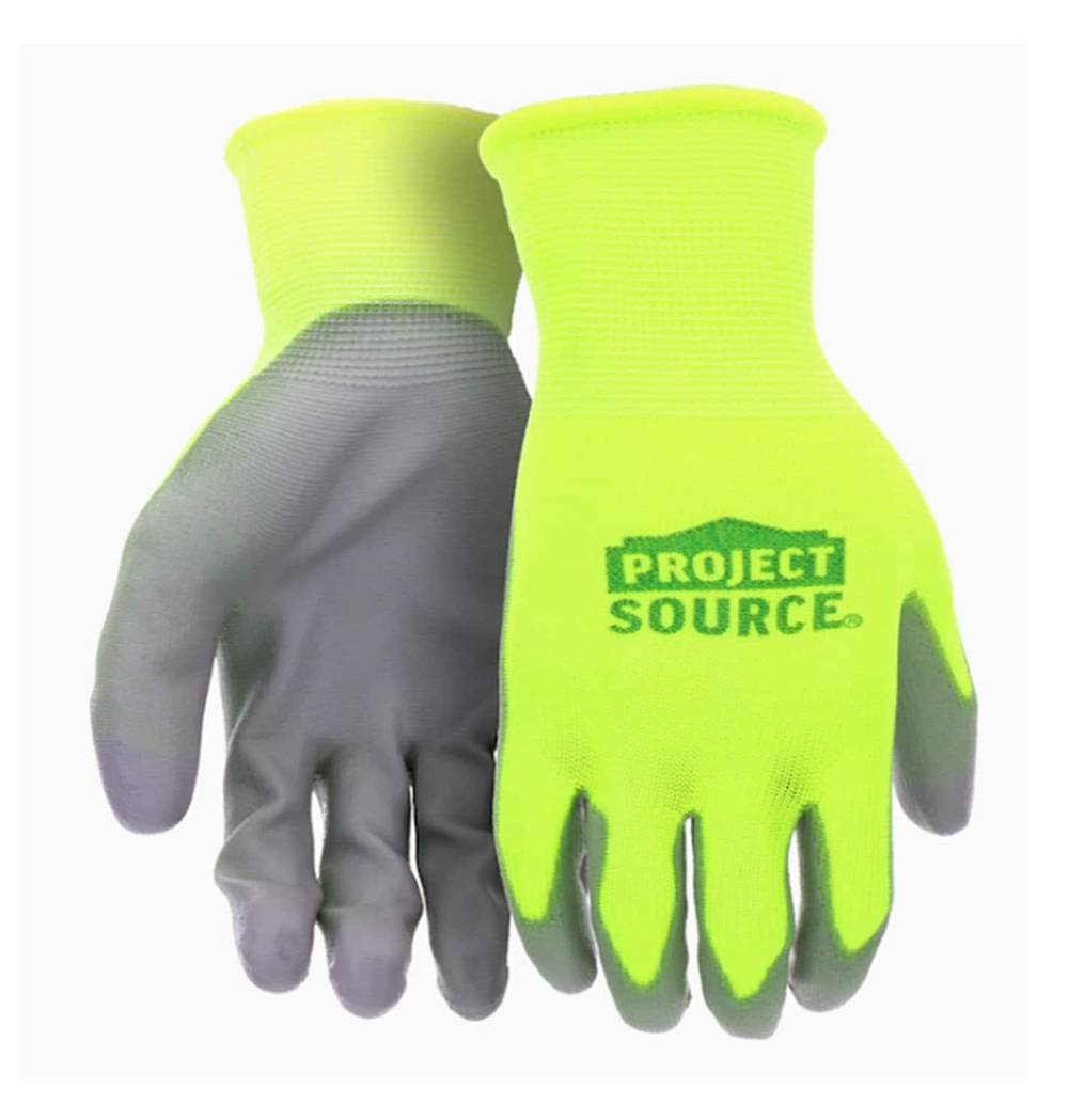 Project Source X-large Green Polyurethane dipped Polyester 1 -Pairs | 66881