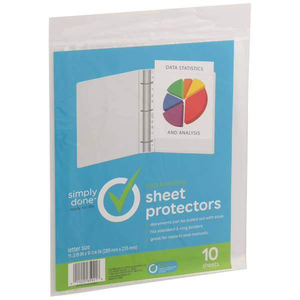 Simply Done Top Loading Sheet Protectors
