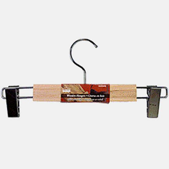 Maurice Wooden Hanger with Metal Clips (##)