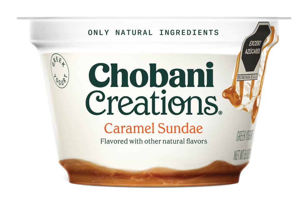 Chobani · Creations yogur griego, sundae caramelo (150 g)