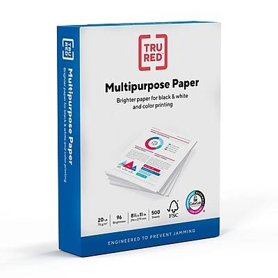 TRU RED Multipurpose 500 Sheet Paper, 8.5 x 11 inch