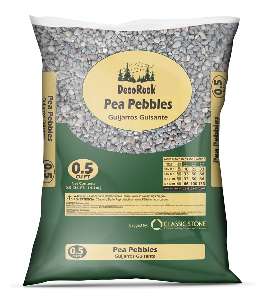 0.5 cu ft Multicolor Pea gravel (Less than 0.5-in)