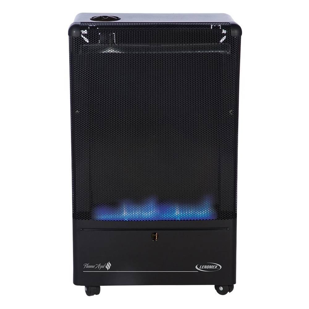 Lenomex calefactor portátil gas lp flama azul negro (1 pieza)