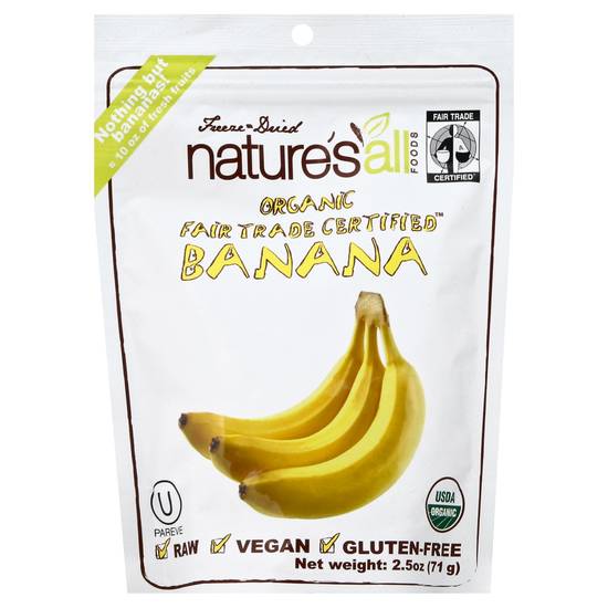 Nature's All Foods Dried Banana (2.5 oz)