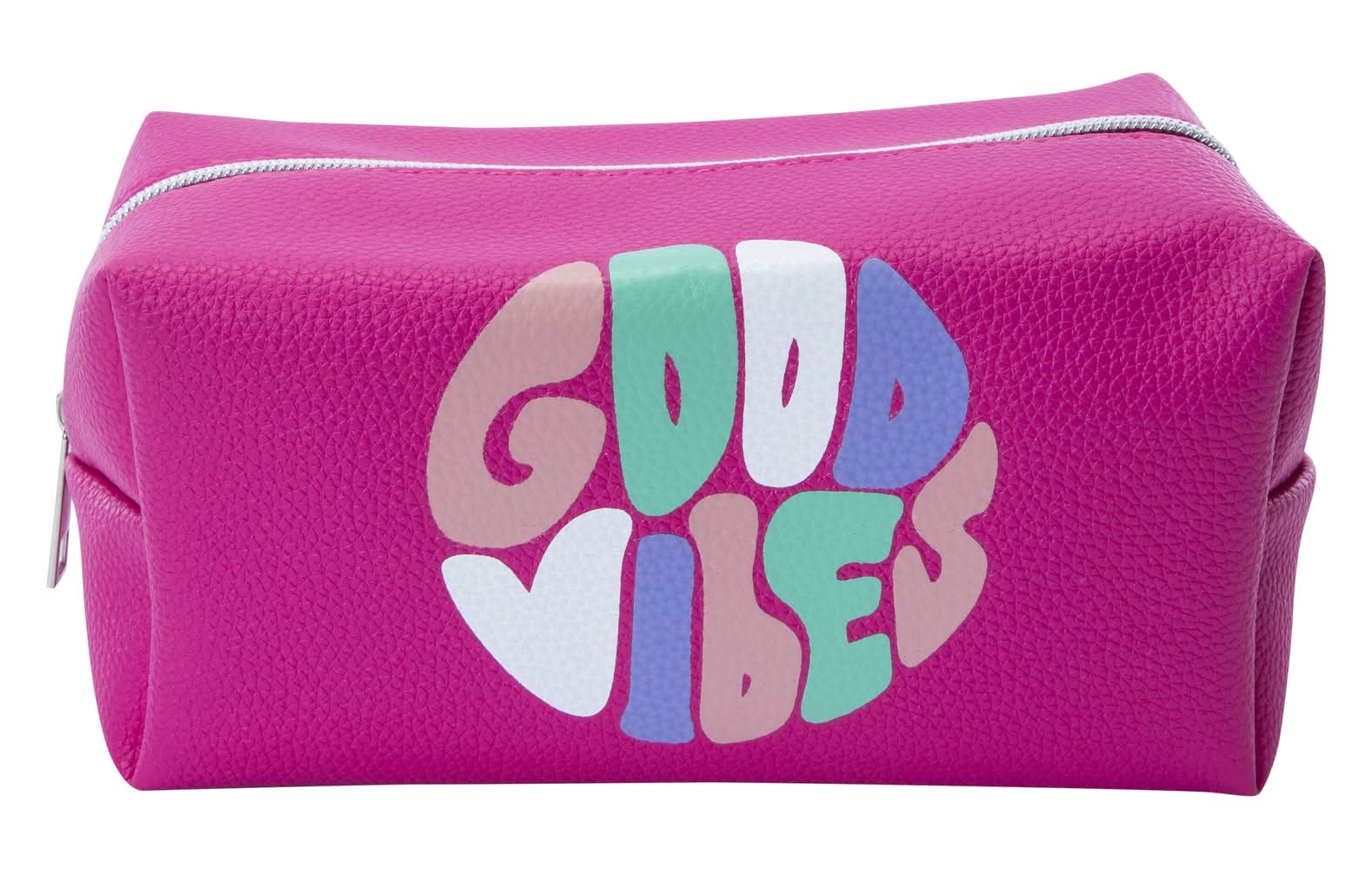 Travel Cosmetic Bag Good Vibes Pink
