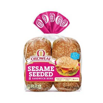 Oroweat Sesame Seeded Buns (8 buns)