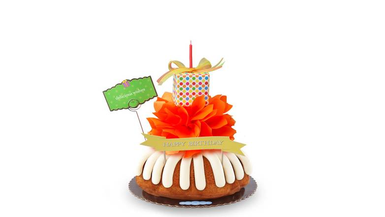 Delicious Wishes 8” Decorated Bundt Cake