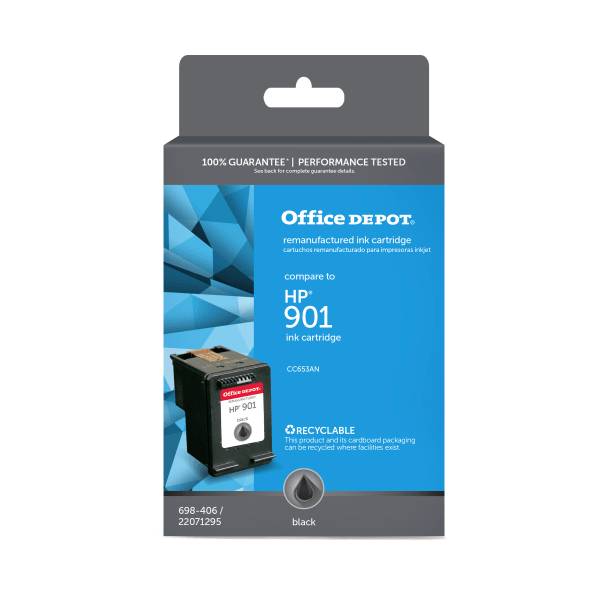 Office Depot Brand Remanufactured Black Ink Cartridge Replacement For Hp 901