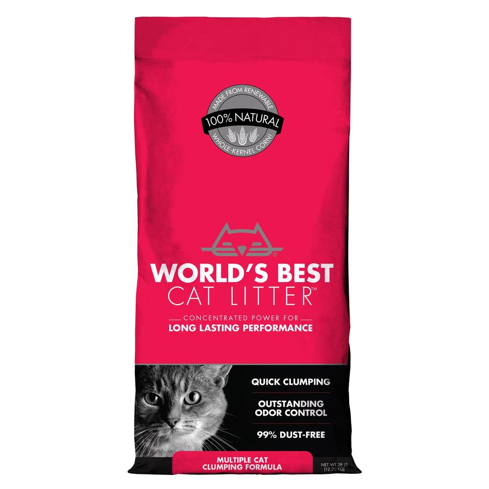 World's Best Cat Litter Quick Clumping Multi-Cat Corn Cat Litter