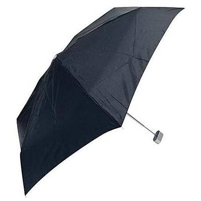 Totes Rmmc Purse Size Folding Umbrella, Black