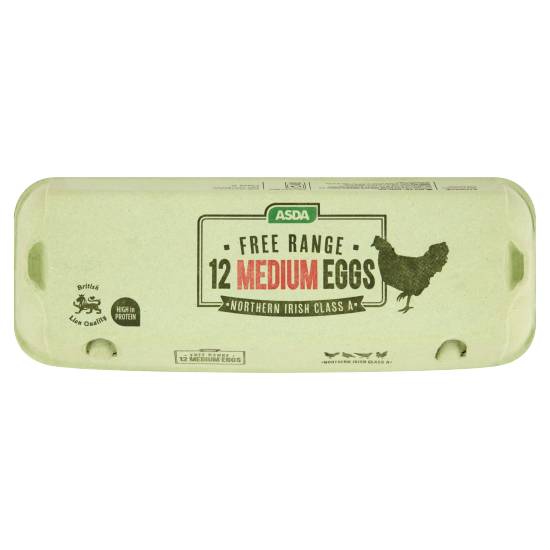 ASDA Medium, Free Range Eggs (12 pack)