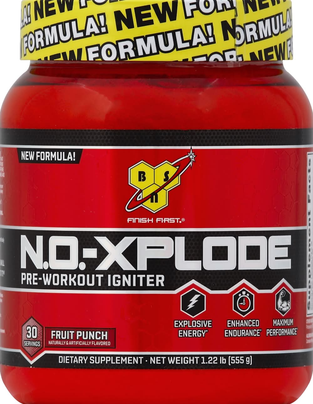 BSN Medical No Xplode Pre Workout Igniter Powder, Fruit Punch (1.22 lbs)
