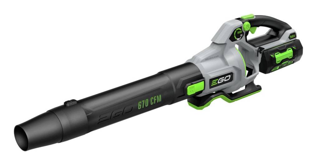 EGO POWER+ 56-volt 670-CFM 180-MPH Battery Handheld Leaf Blower 4.0 Ah | LB6703