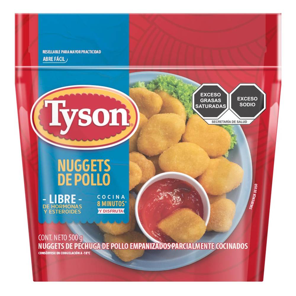 Tyson · Kids nuggets de pechuga de pollo empanizados (500 g)