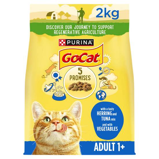 Go-Cat® with Herring and Tuna mix with Vegetables Dry Cat Food 2kg