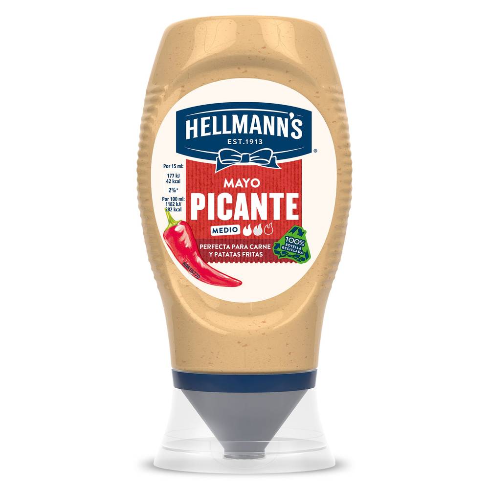 Mayonesa Picante Hellmanns Bote 250 Ml