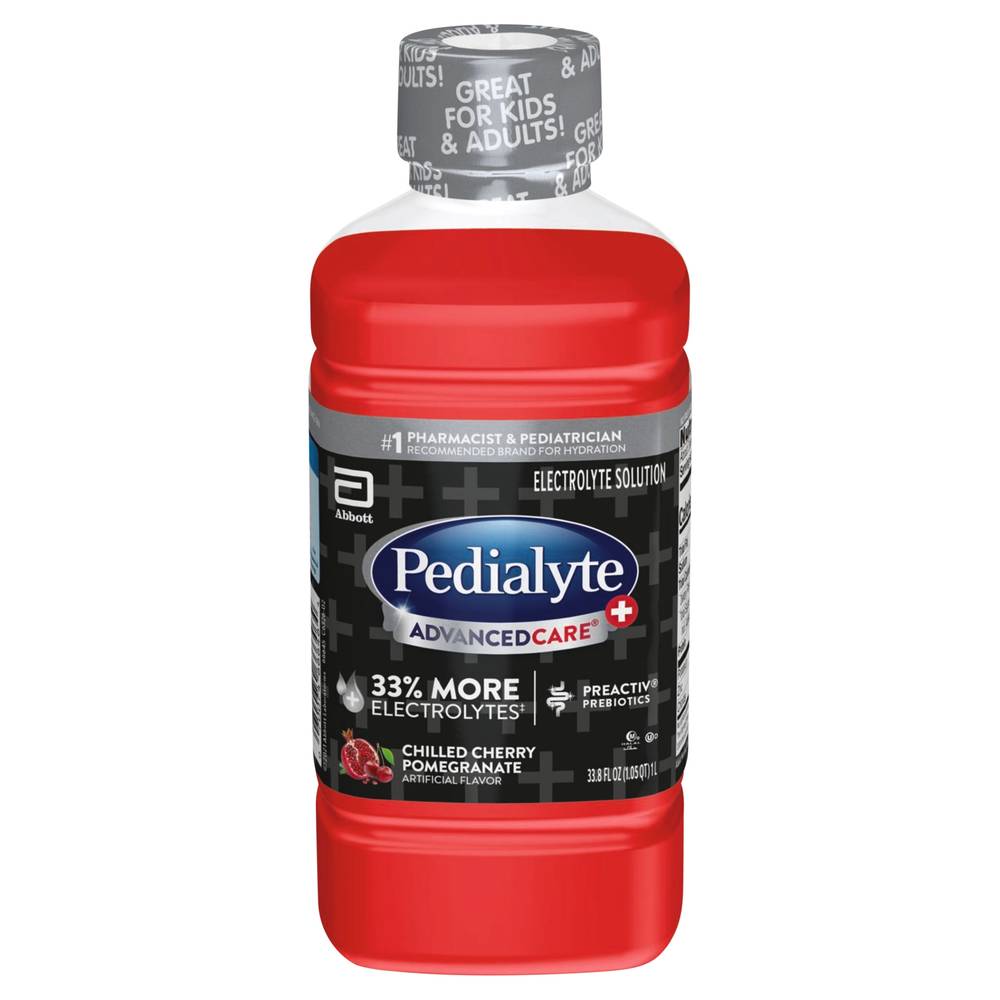 Pedialyte Chilled Cherry Pomegranate Electrolyte Solution (33.8 fl oz)