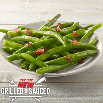 NEW! Garlic-Butter Green Beans with Bacon