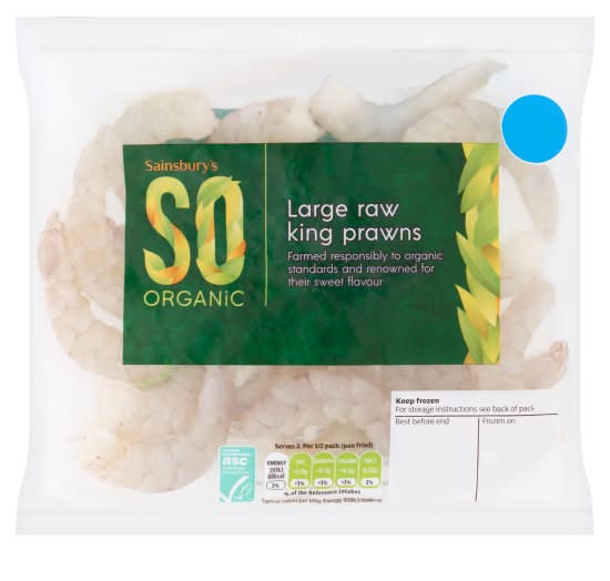Sainsbury's Large Raw King Prawns (180g)