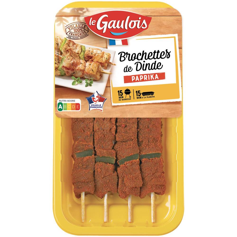 Le Gaulois - Brochette de dinde (paprika)