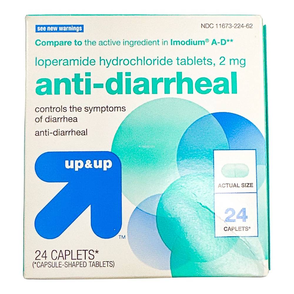 up&up Loperamide Anti-Diarrheal Caplets (24 ct)