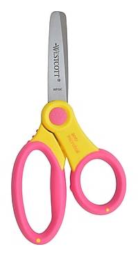 Westcott 5 Stainless Steel Kid's Scissors, Blunt Tip, Assorted Colors (14596)
