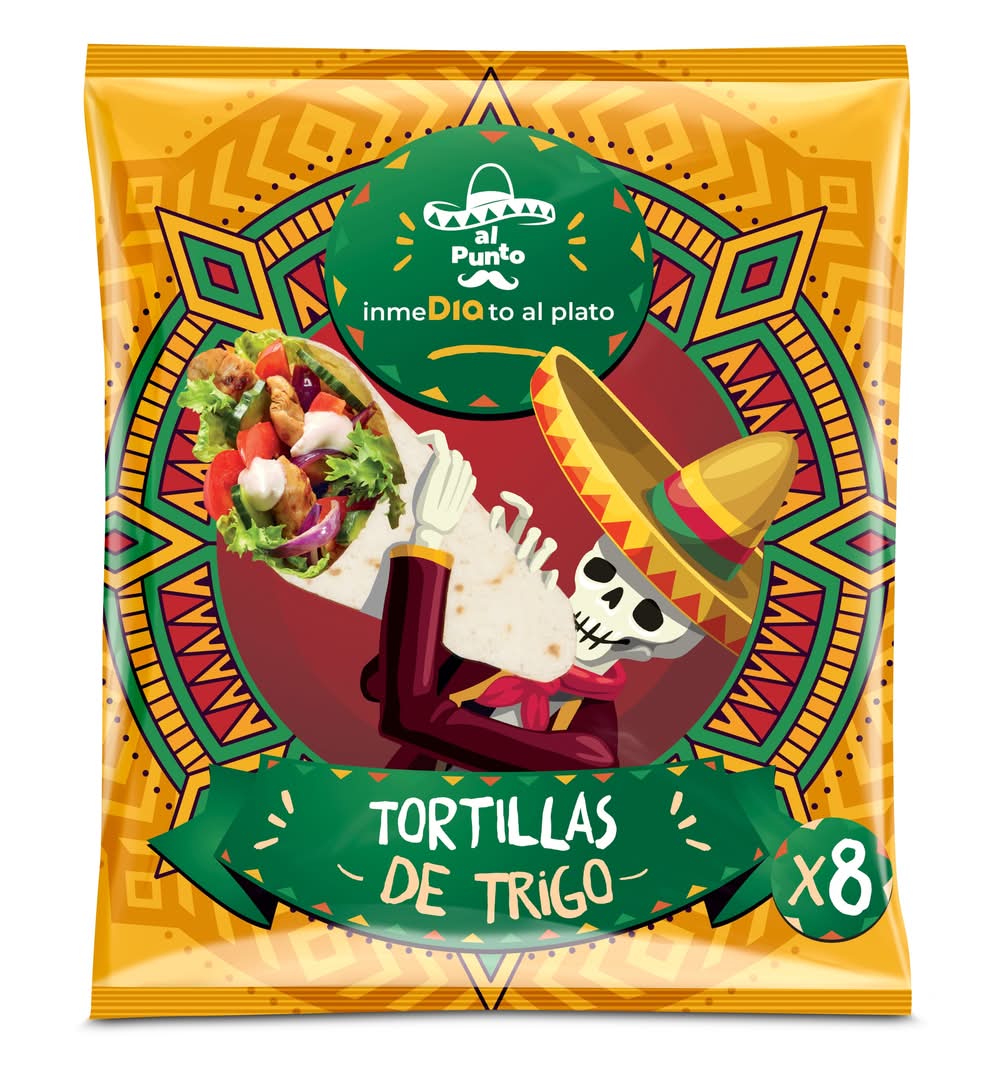 Tortillas De Trigo Al Punto Dia Bolsa 320 G