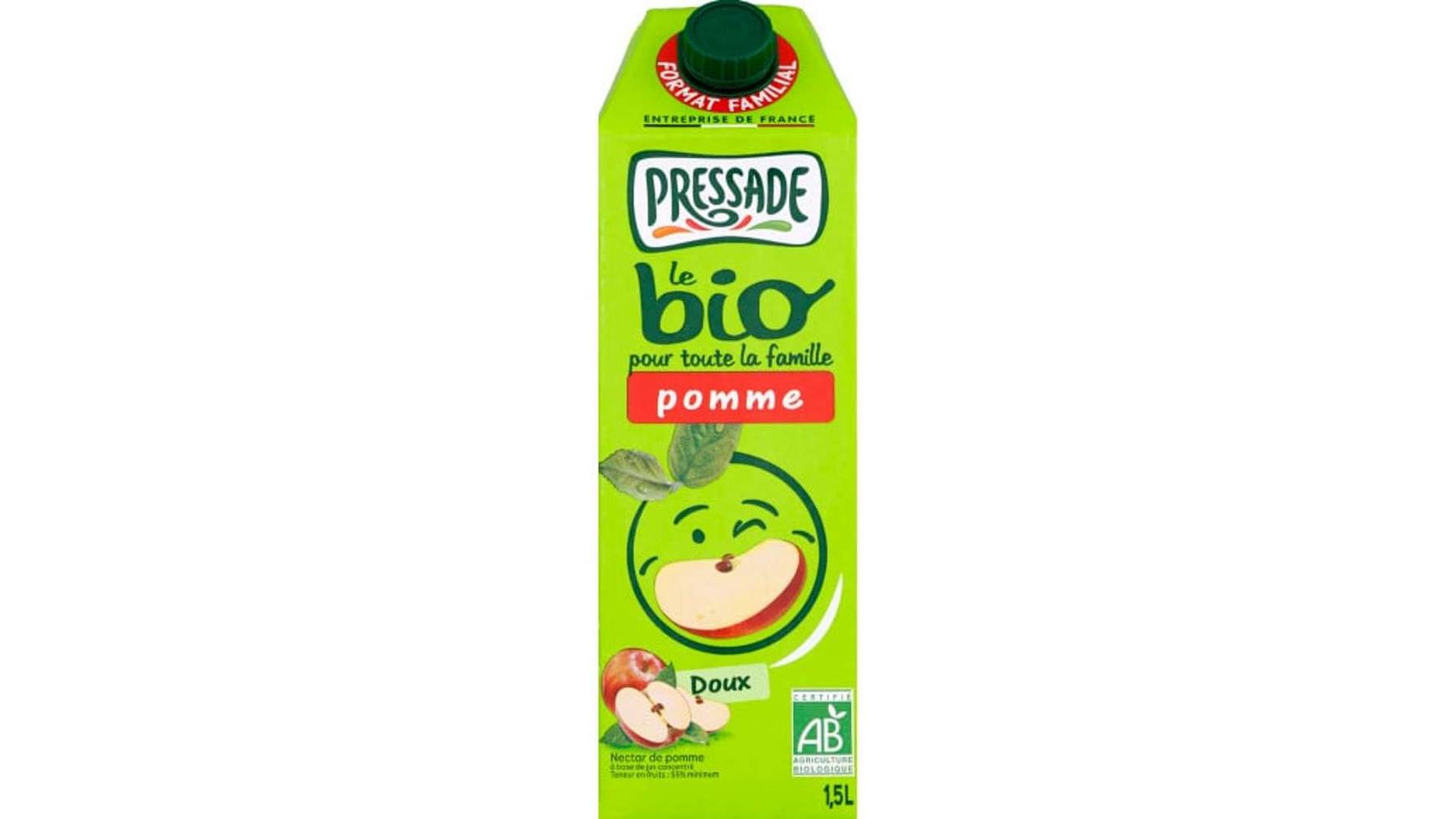 Pressade - Nectar à base de jus, pomme (1,5L)