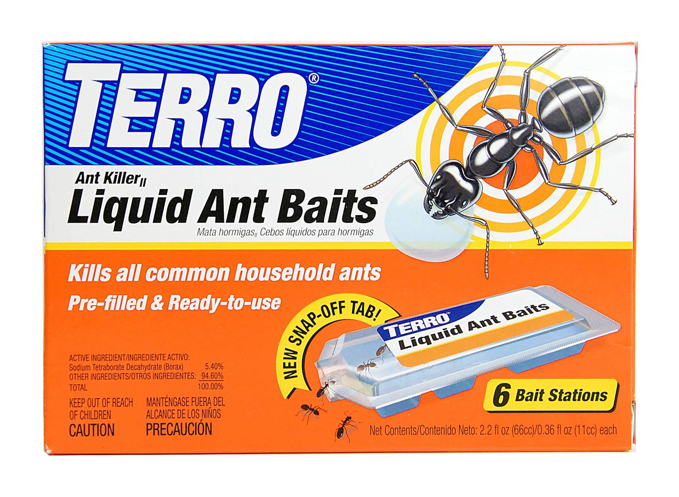 TERRO Ant Killer Liquid 1 -fl oz Ant bait station 6 -Pack | T300