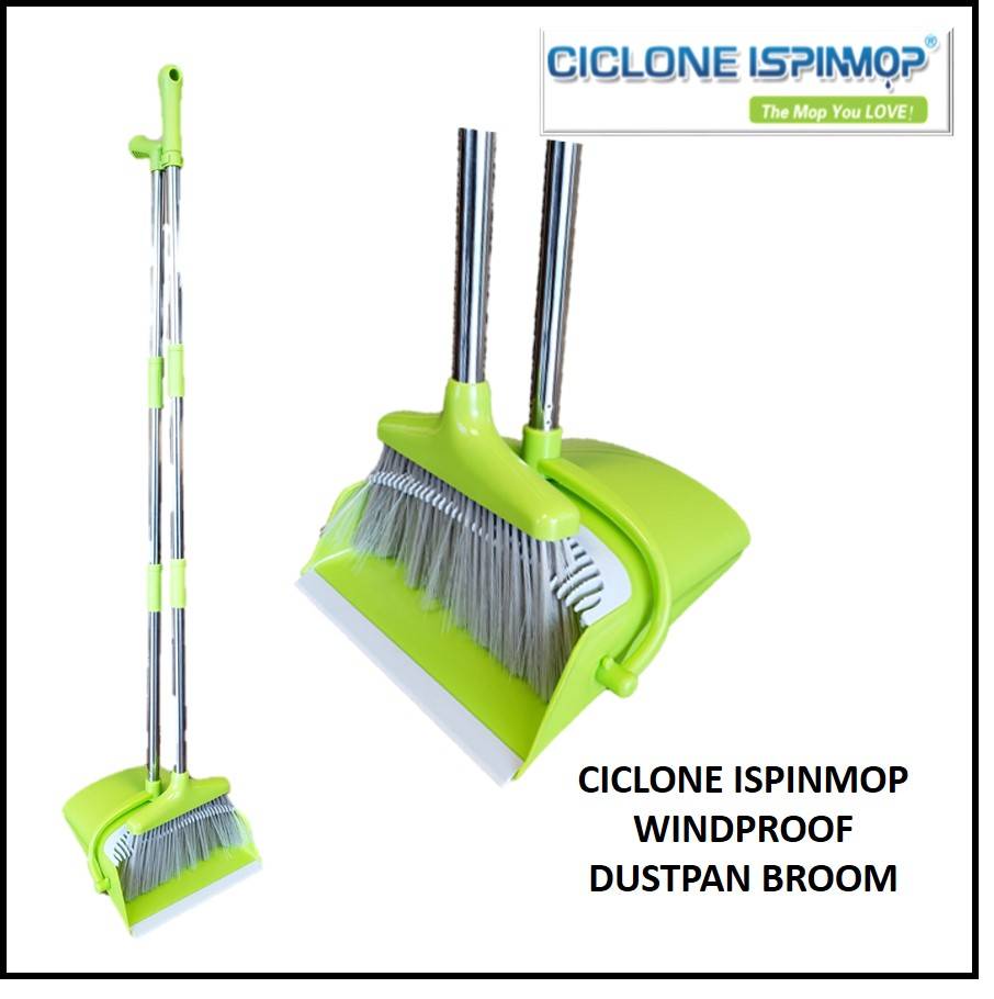 Ciclone IspinMop - Windproof Dustpan Broom, 12/15 (1 Unit per Case)