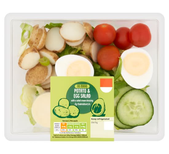 Sainsbury's Potato & Egg Salad With a Salad Cream Dressing (300g)