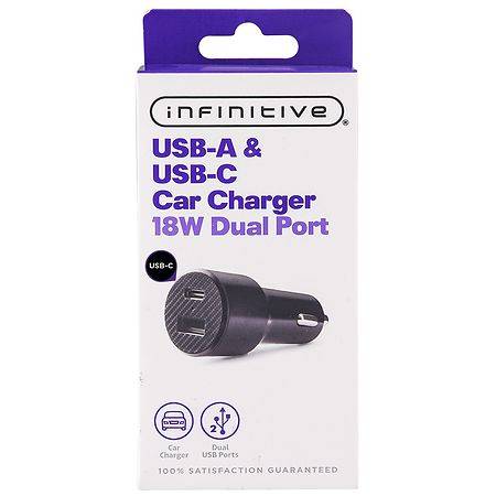 Infinitive Usb-A & Usb-C Car Charger