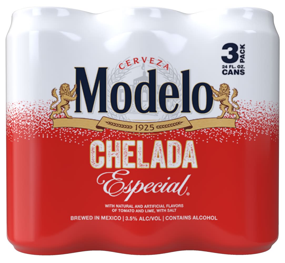 Modelo Chelada Beer, Especial (3 x 24 fl oz)