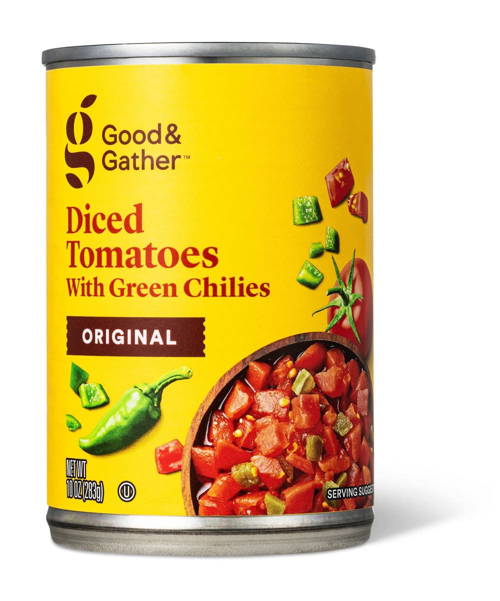 Good & Gather Diced Tomatoes With Green Chiles (10 oz)