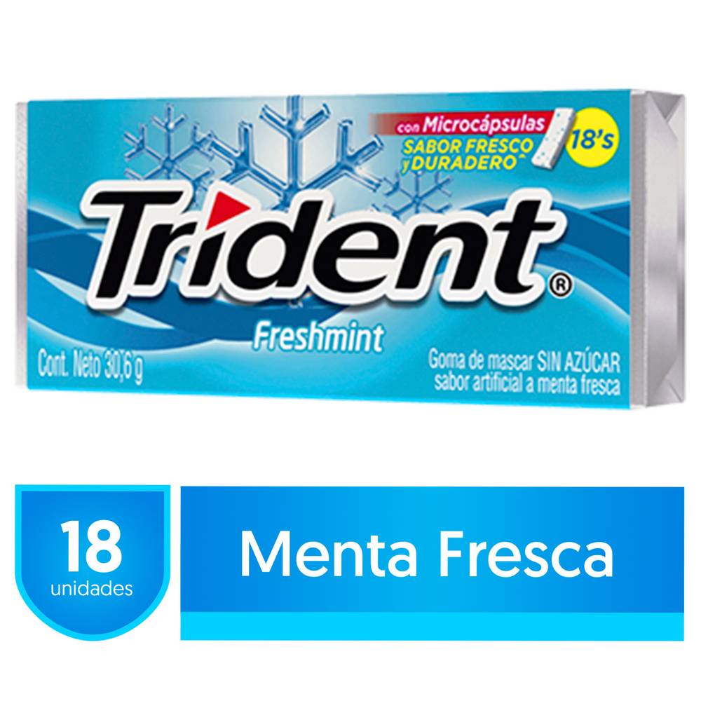 TRIDENT VALUE PACK MENTA 30.6GR