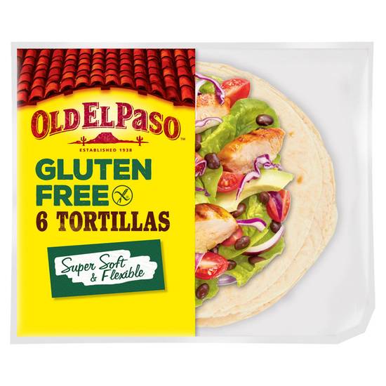 Old El Paso Gluten Free Regular Original Tortillas x6 216g