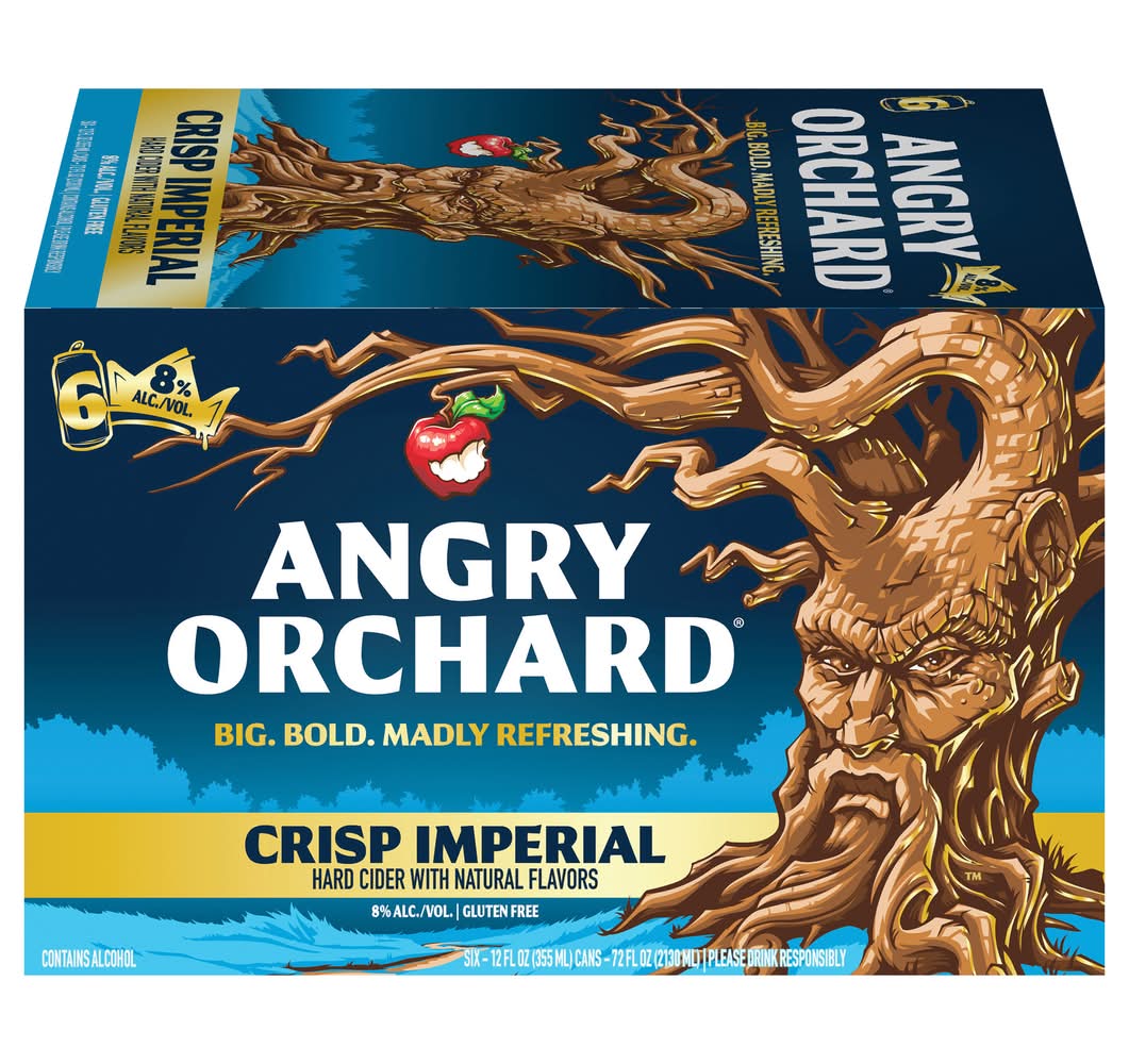 Angry Orchard Crisp Imperial Hard Cider (6 x 12 fl oz)