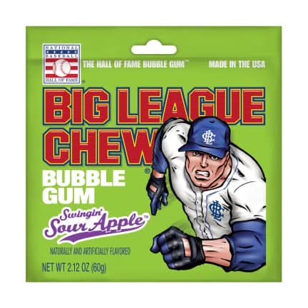 Big League Chew® Bubble Gum - Swingin' Sour Apple™ 2.12oz