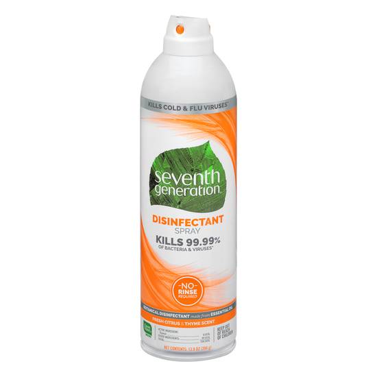 Seventh Generation Fresh Citrus & Thyme Scent Disinfectant Spray