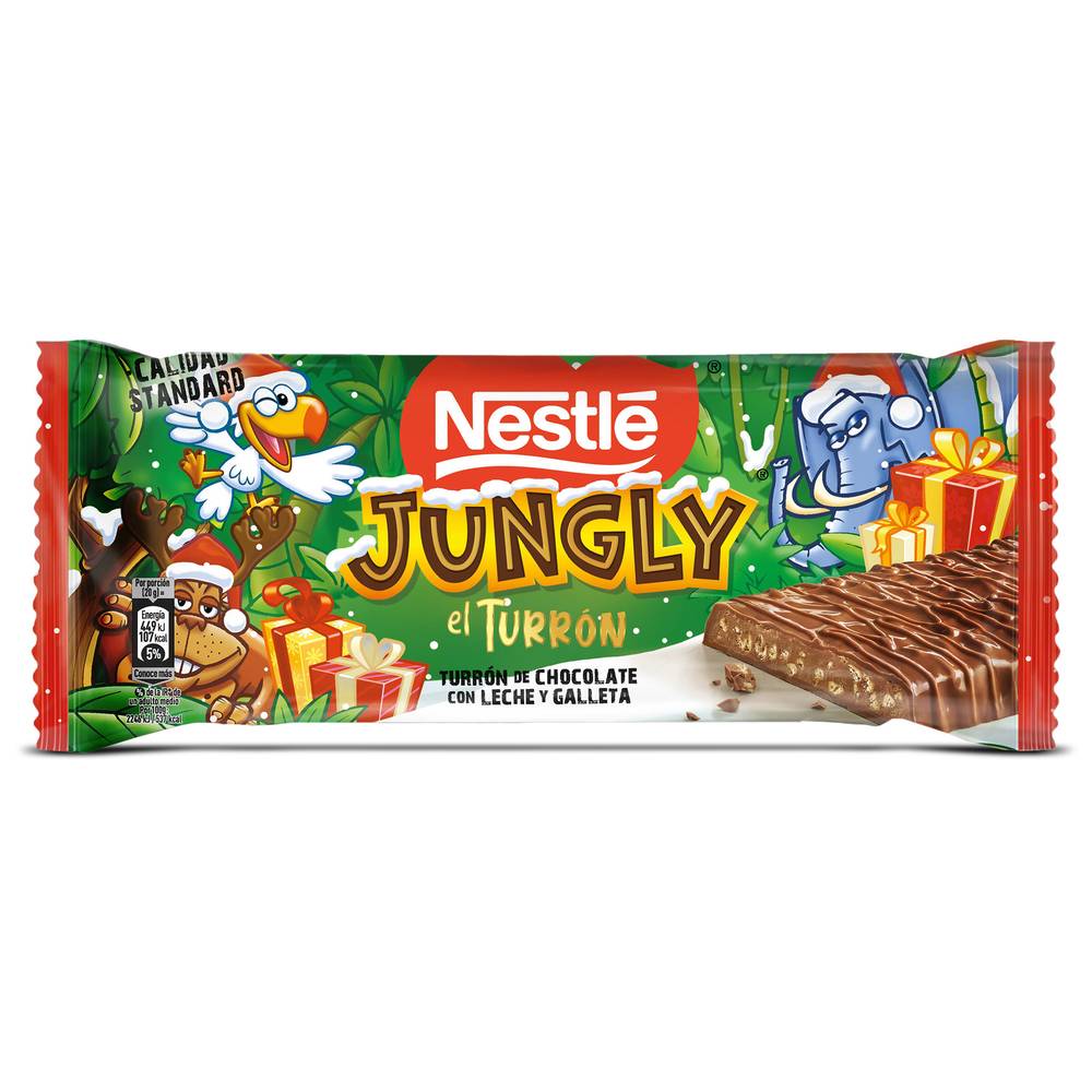 Turrón De Chocolate Con Leche Nestlé Jungly 232 G