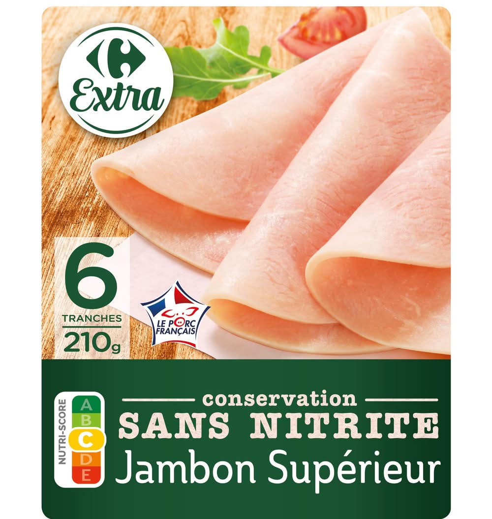 Carrefour Extra - Jambon supérieur en tranches (6)