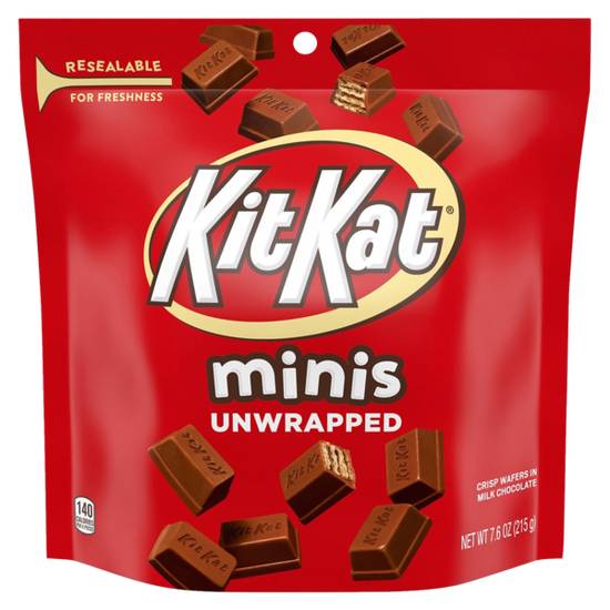 KIT KAT Minis Unwrapped Milk Chocolate Wafer Candy Bar 7.6oz