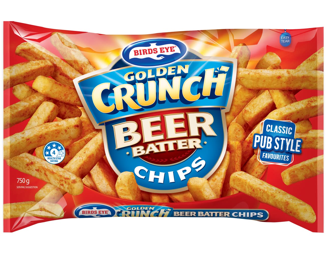 Birds Eye Golden Crunch Beer Batter Chips (750g)