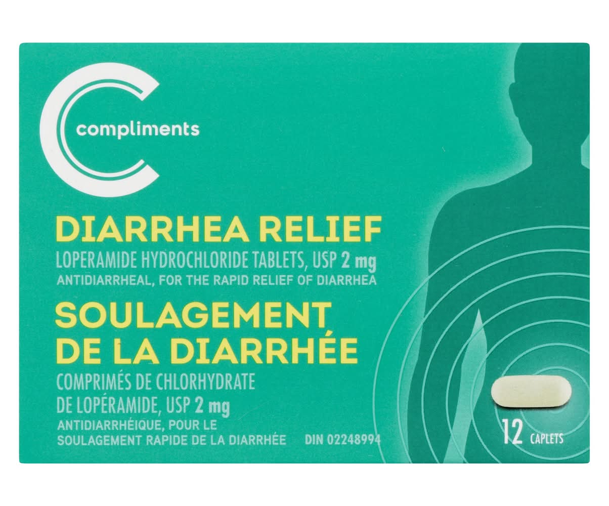 Compliments comprimés de soulagement de la diarrhée usp 2 mg - diarrhea relief tablets usp 2 mg (12 unités)
